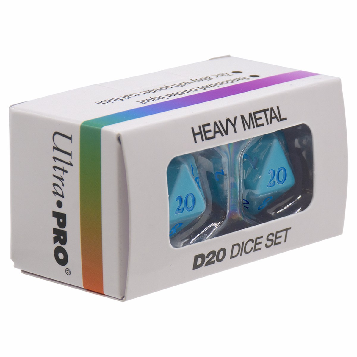 Ultra Pro - Vivid Heavy Metal Dice 2-Piece Set - Light Blue