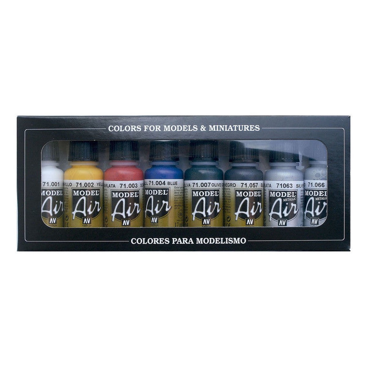 Vallejo Model Air Basic Colours 8-Piece Set