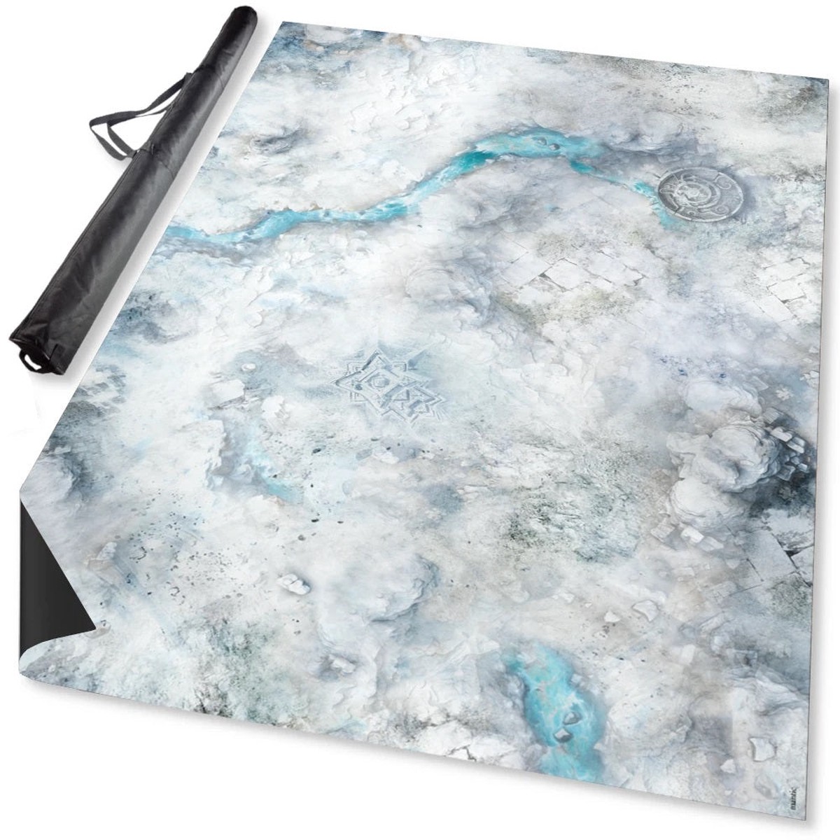 Mantic Games TerrainCrate Snowfield Battle Mat 6-Feet x 4-Feet
