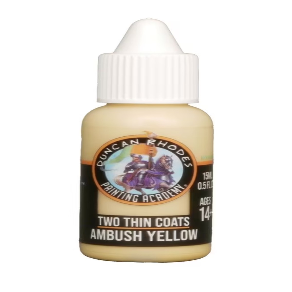 Two Thin Coats Acrylic Paint 15ml - Ambush Yellow