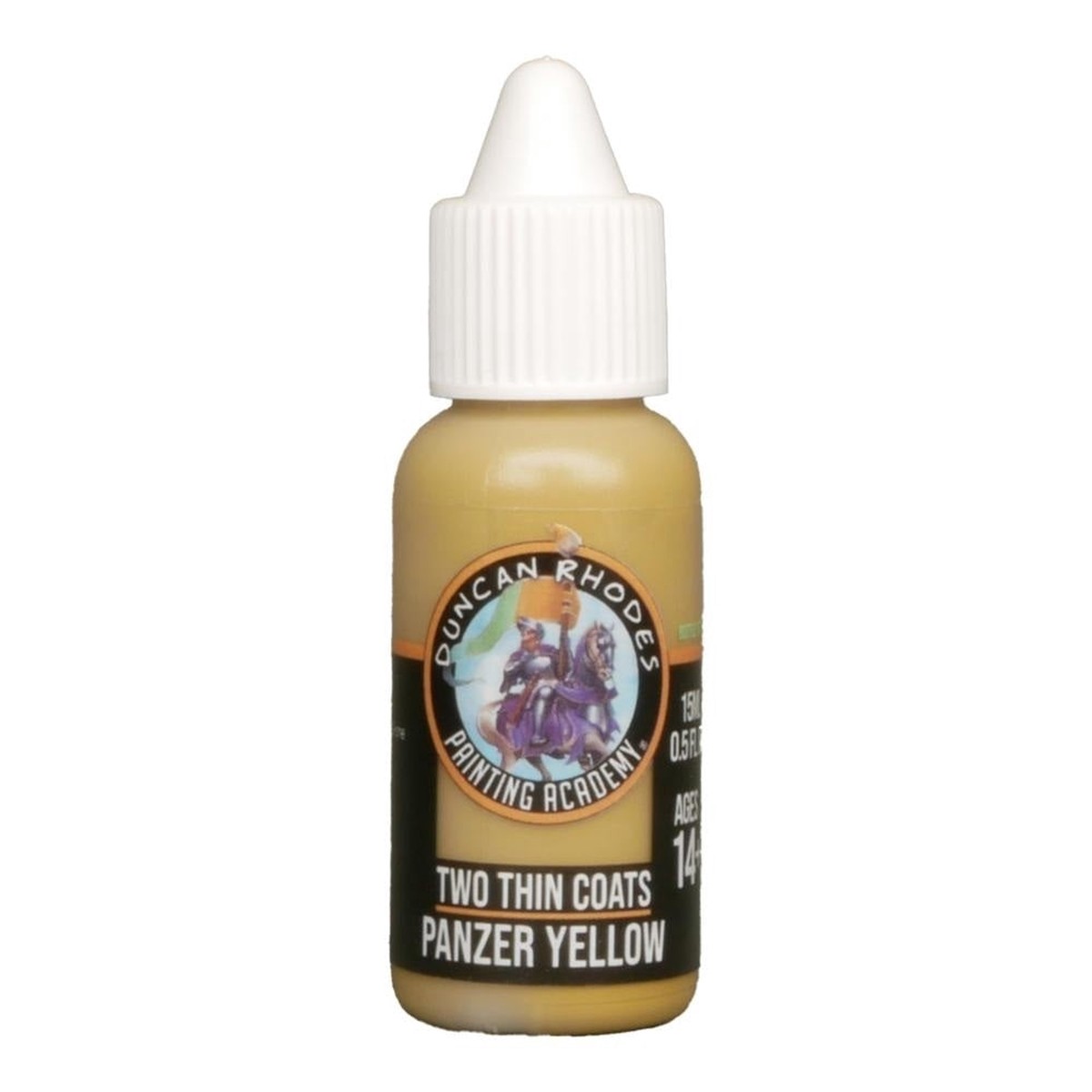 Two Thin Coats Acrylic Paint 15ml - Panzer Yellow