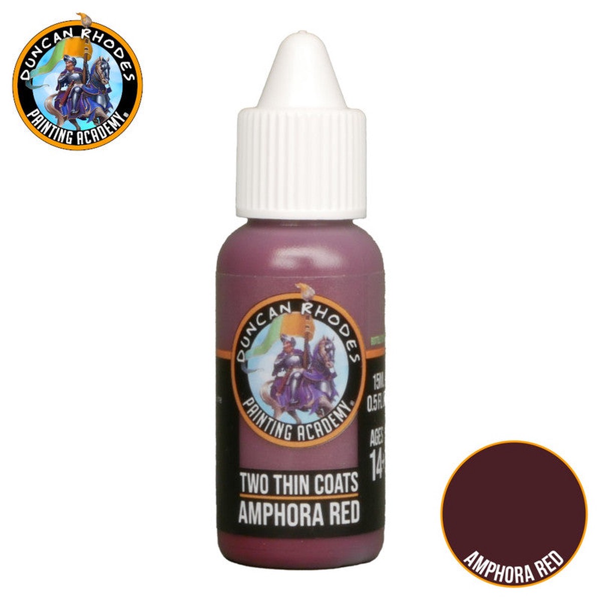 Two Thin Coats Paint 15ml - Amphora Red