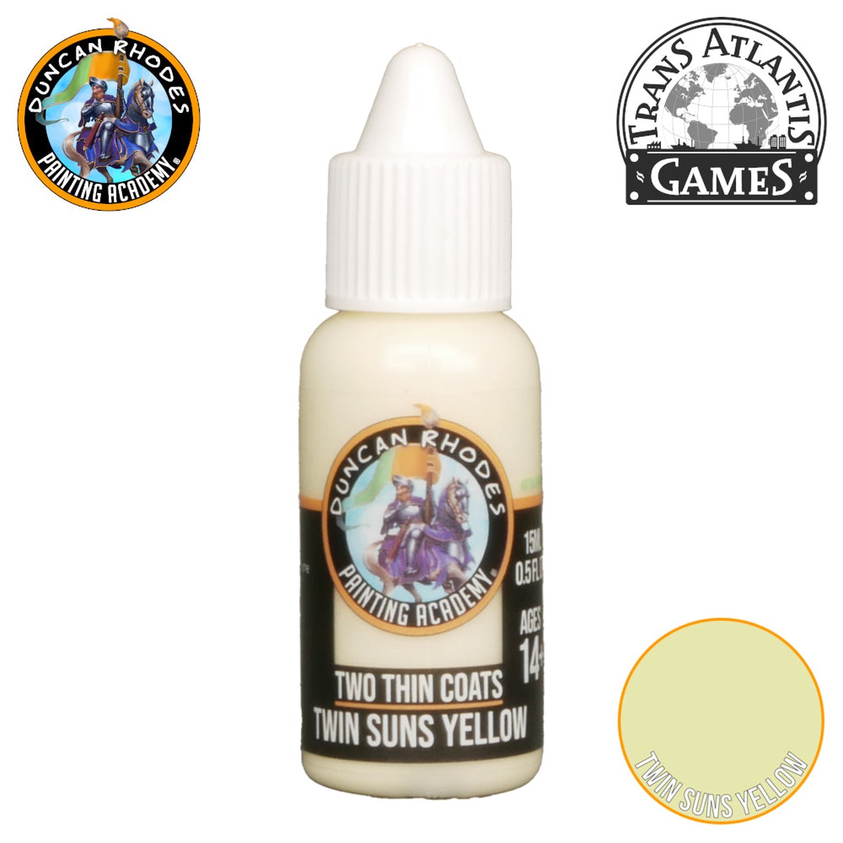 Two Thin Coats Paint 15ml - Twin Suns Yellow