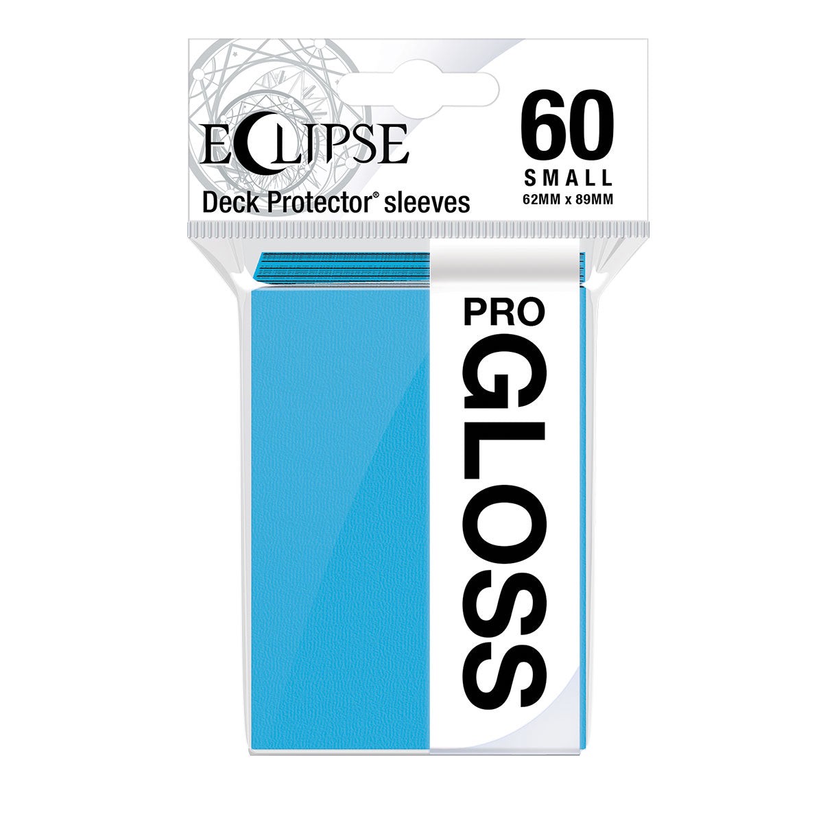 Ultra Pro - UP15627 Eclipse Gloss Small Deck Protector Sleeves 60-Piece Set - Sky Blue