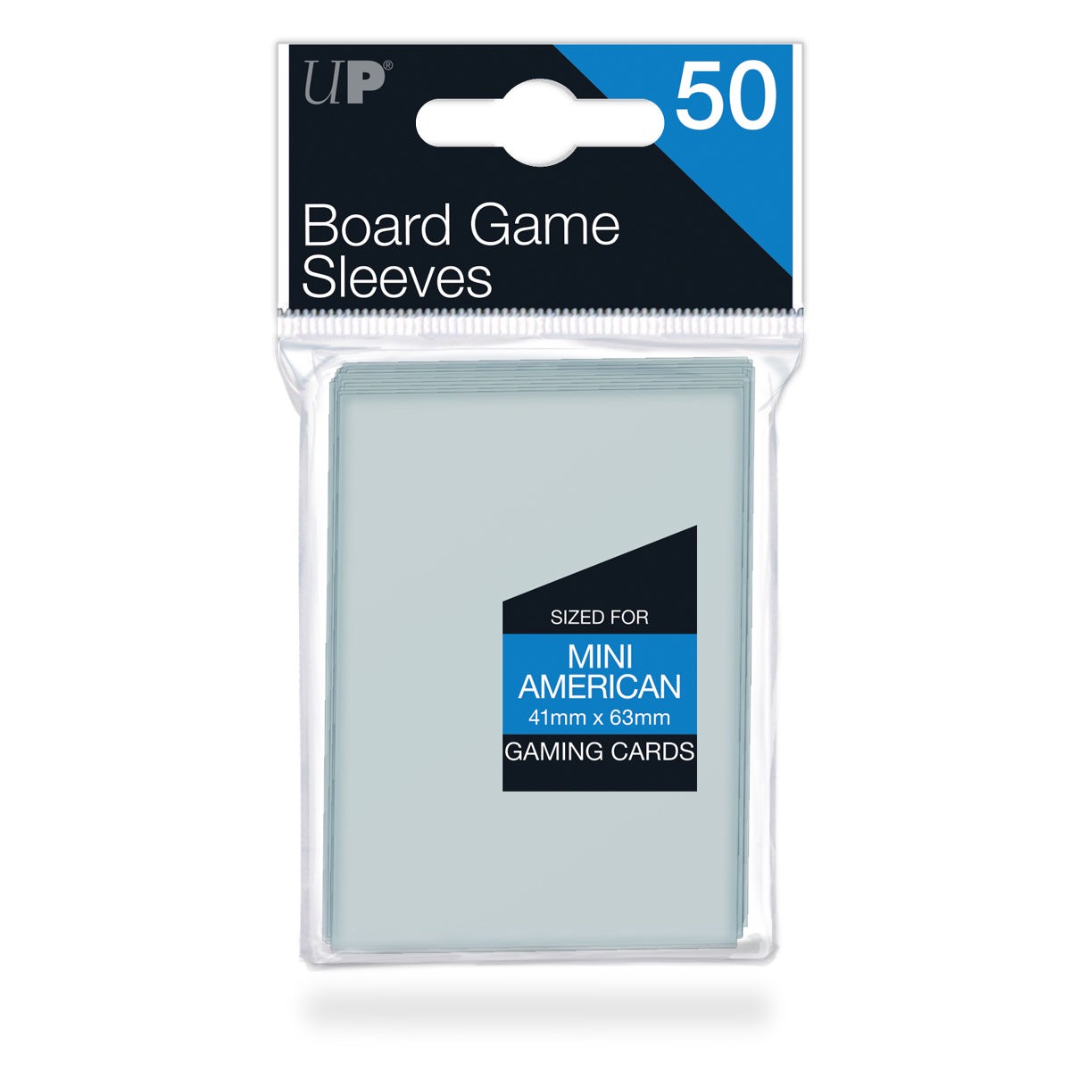 Ultra Pro UP82662 Mini American Board Game Sleeves 50-Piece Set 41mm x 63mm