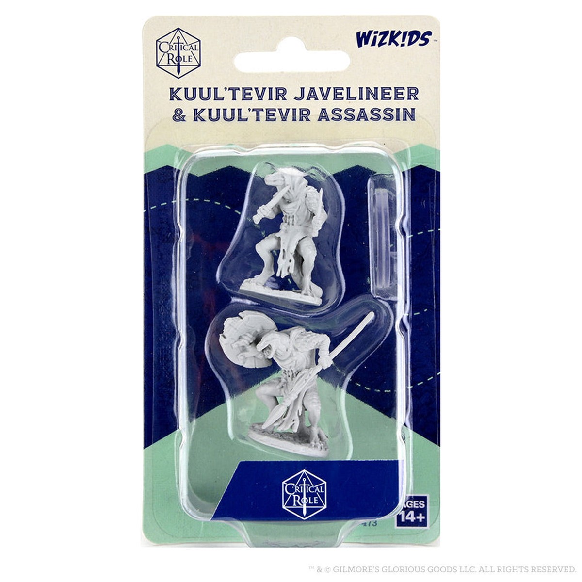 Critical Role Unpainted Miniatures: Kuul'tevir Javelineer & Assassin
