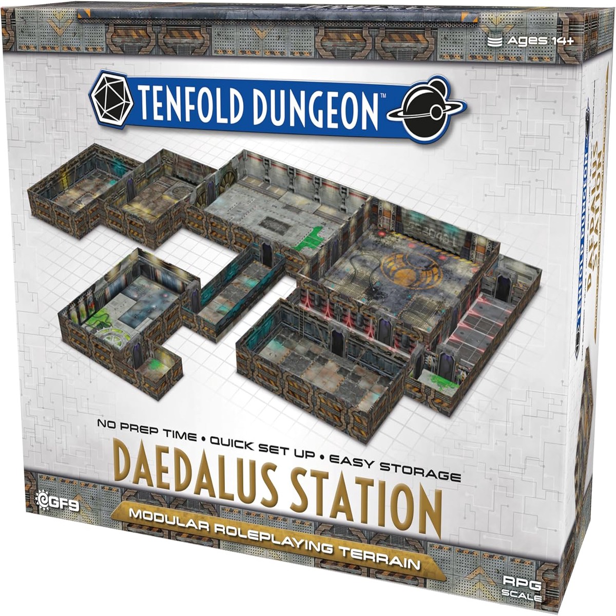 Gale Force Nine Tenfold Dungeon: Daedalus Station Modular Roleplaying Terrain Set