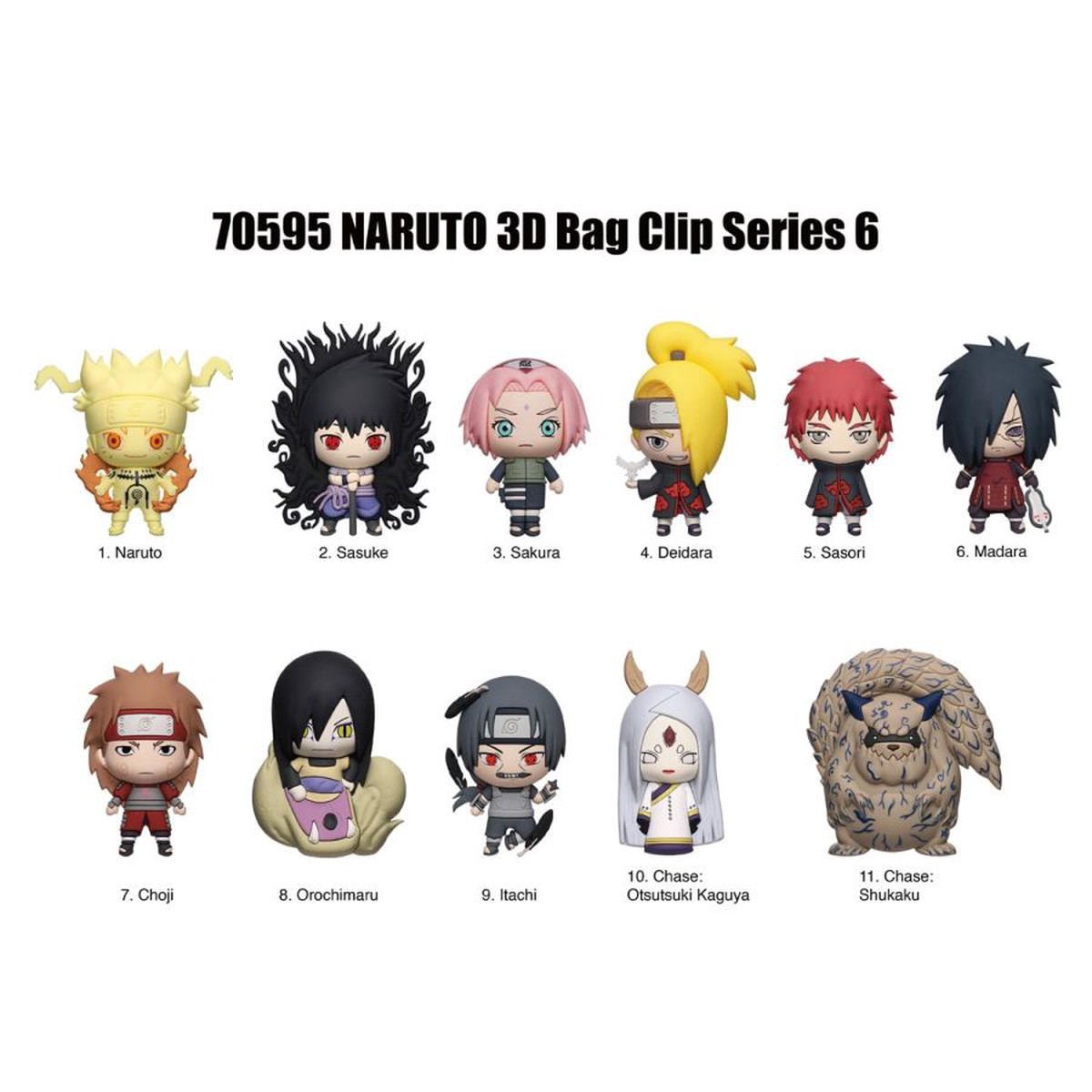 Naruto - 3D PVC Bag Clips Series 6 Blind Bag