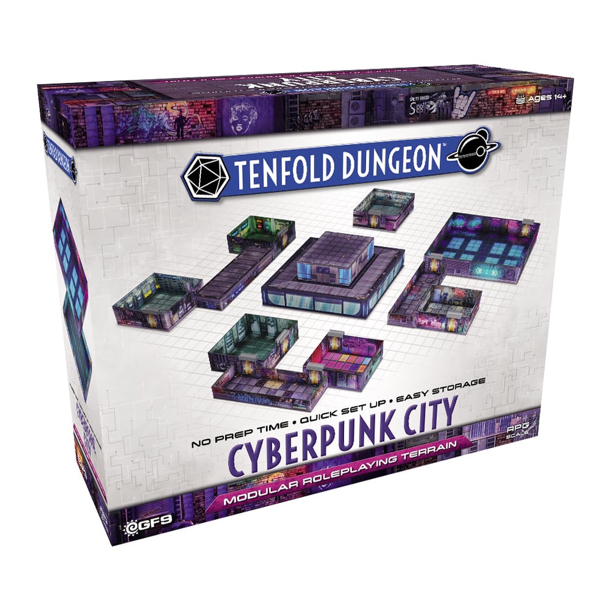 Tenfold Dungeon Cyberpunk City Modular Terrain Set