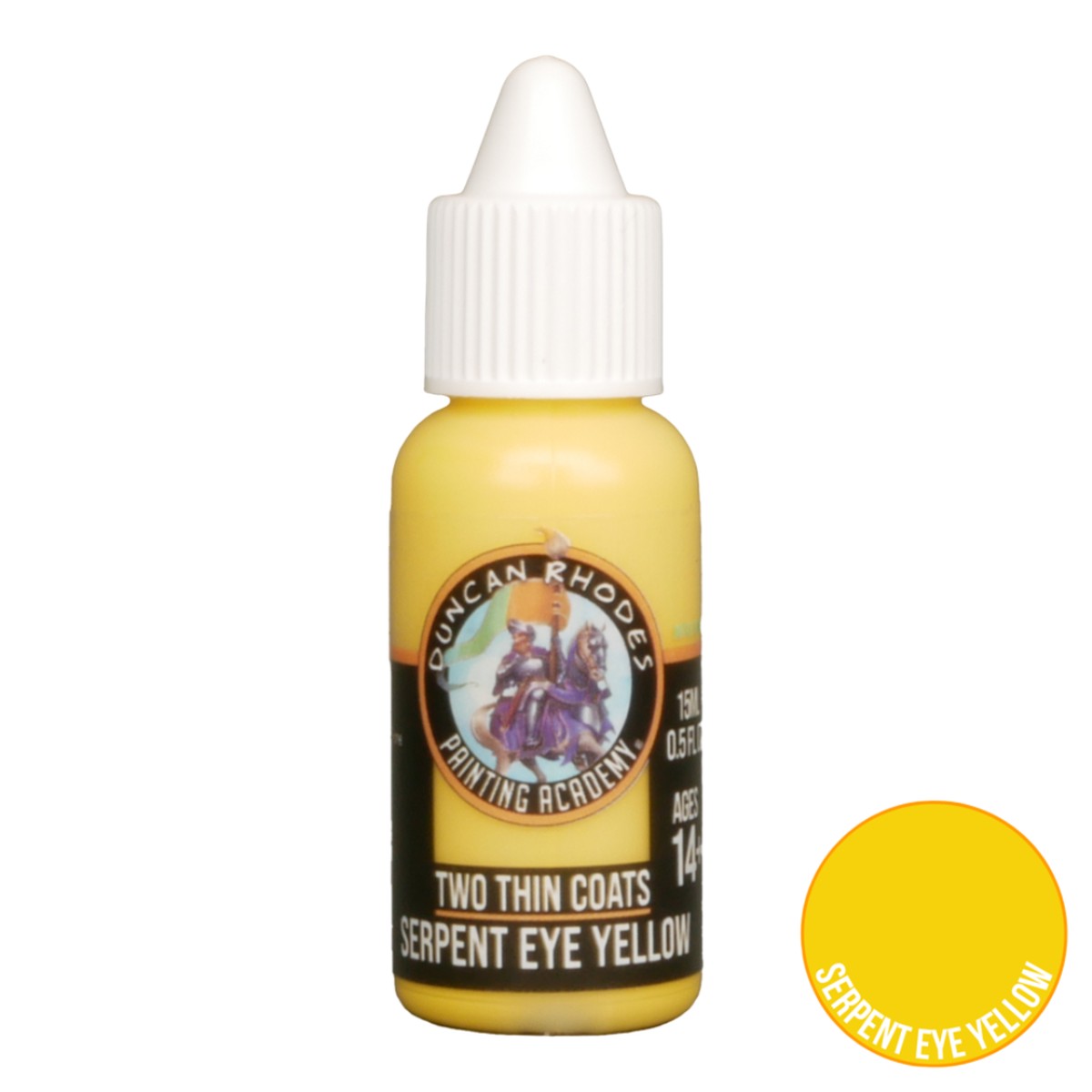 Two Thin Coats Paint 15ml - Serpent Eye Yellow