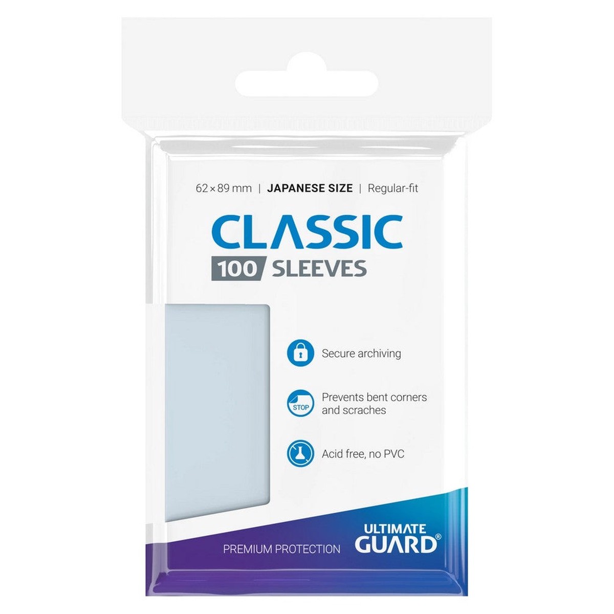 Ultimate Guard - Japanese Size Classic Soft Sleeves - Transparent