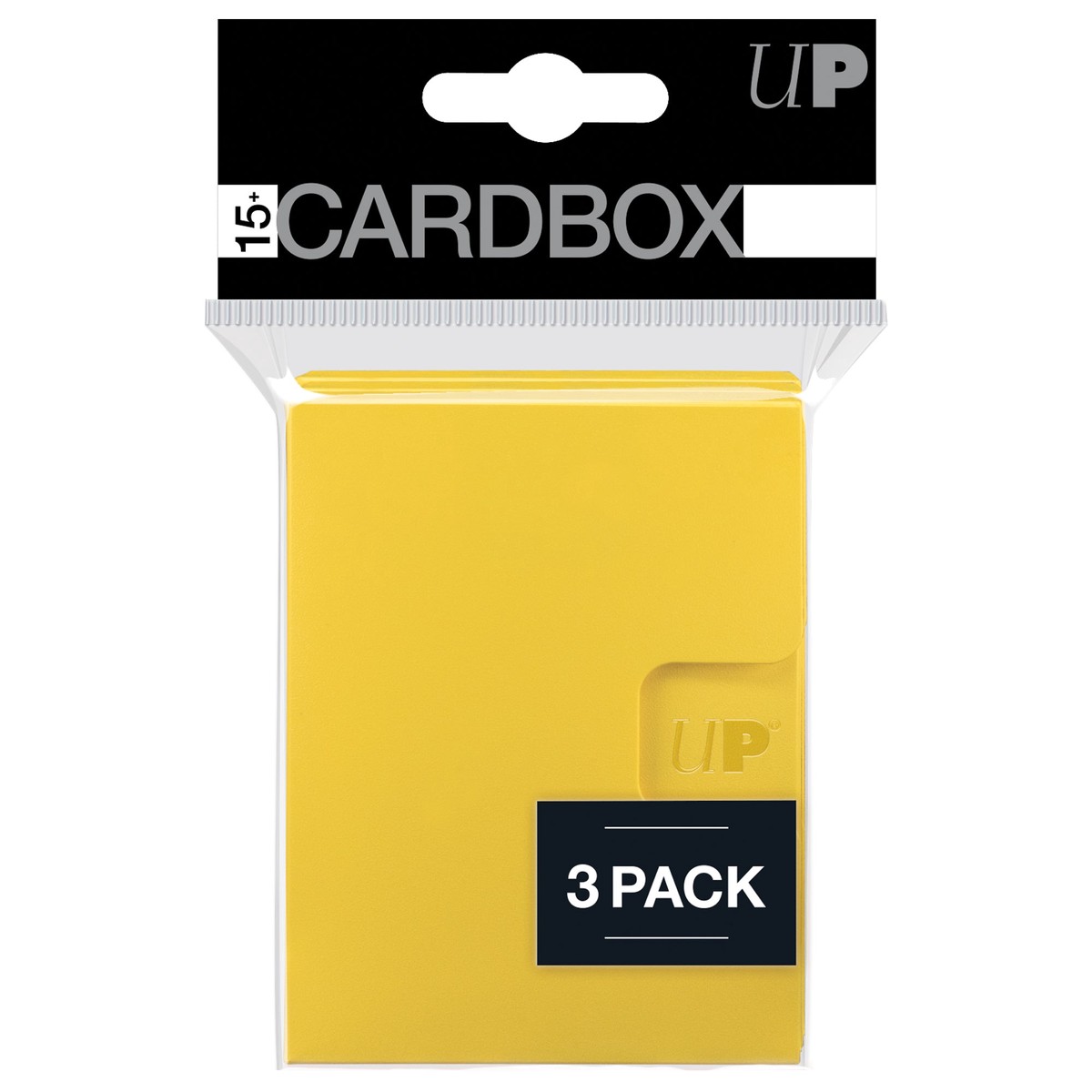 Ultra Pro PRO 15+ Card Box 3-Pack - Yellow
