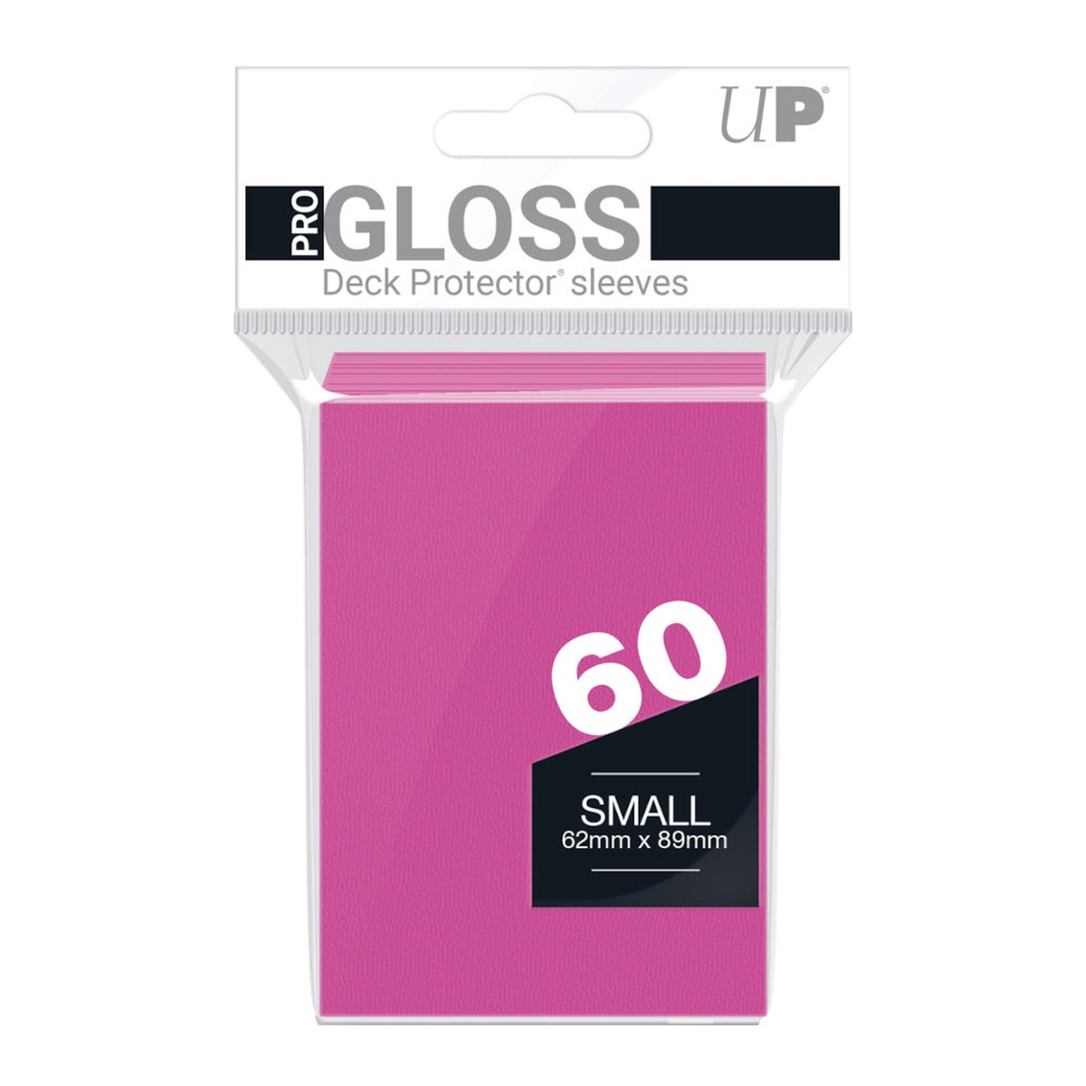 Ultra Pro - PRO-Gloss 60ct Small Deck Protector sleeves - Bright Pink