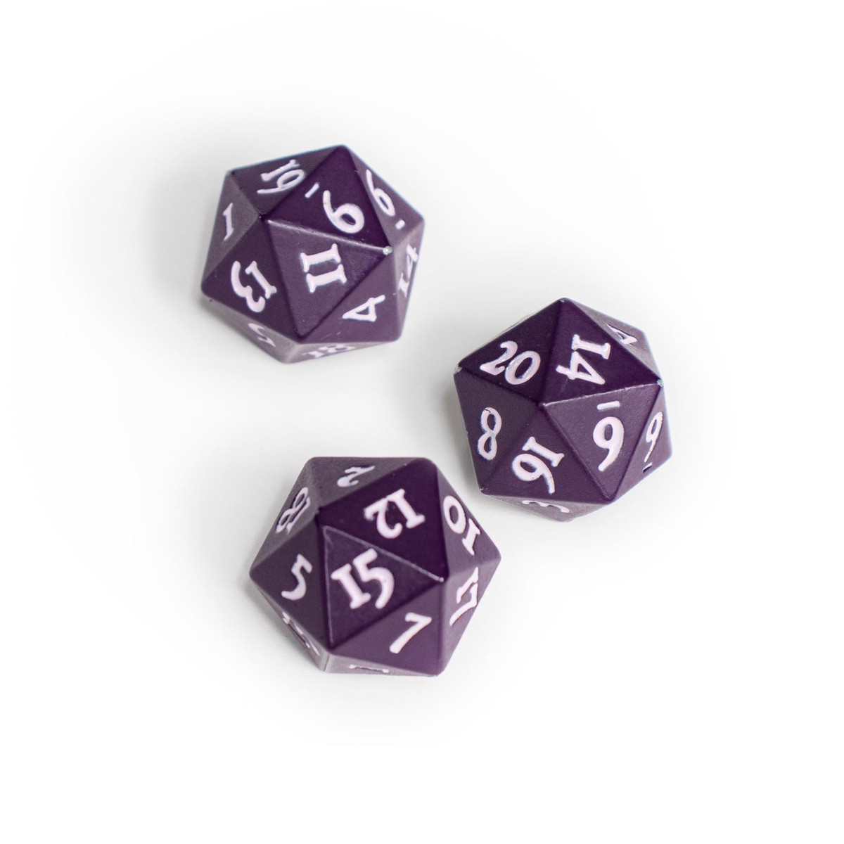 Ultra Pro UP16488 Vivid Heavy Metal D20 Dice - Midnight Plum