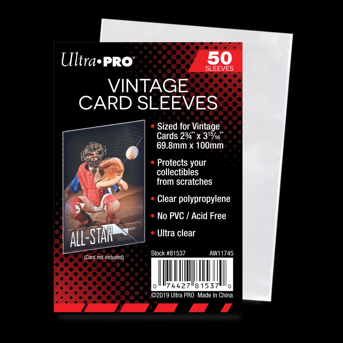 Ultra Pro - Vintage Card Sleeves 2.75" x 3.93" Size