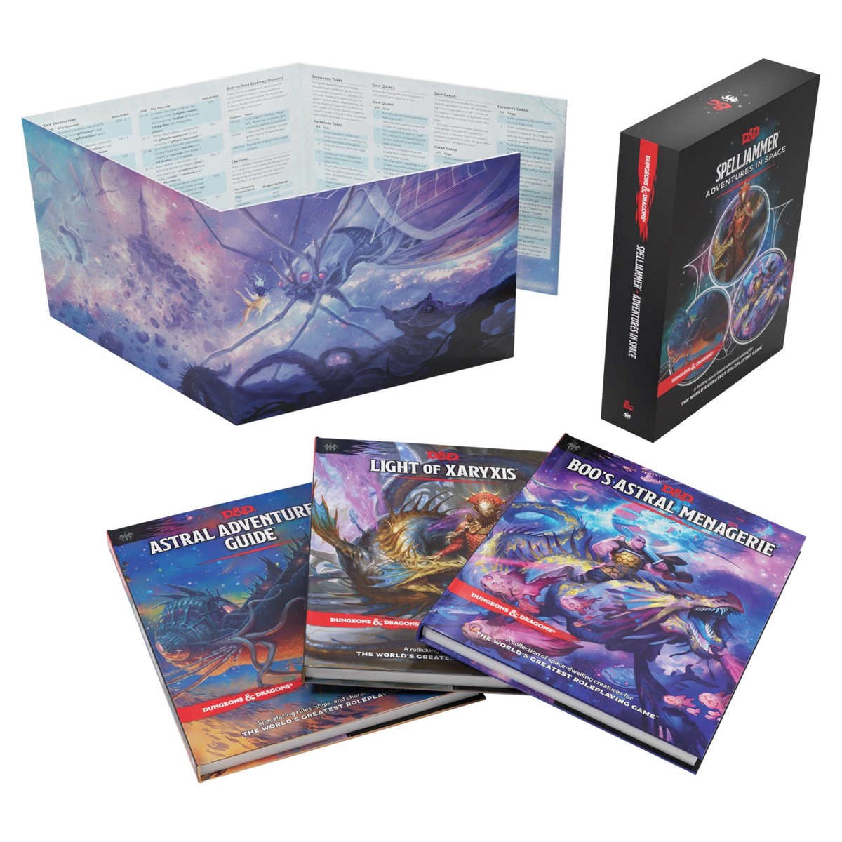 Dungeons & Dragons: Spelljammer Adventures in Space Hardcover Book Set