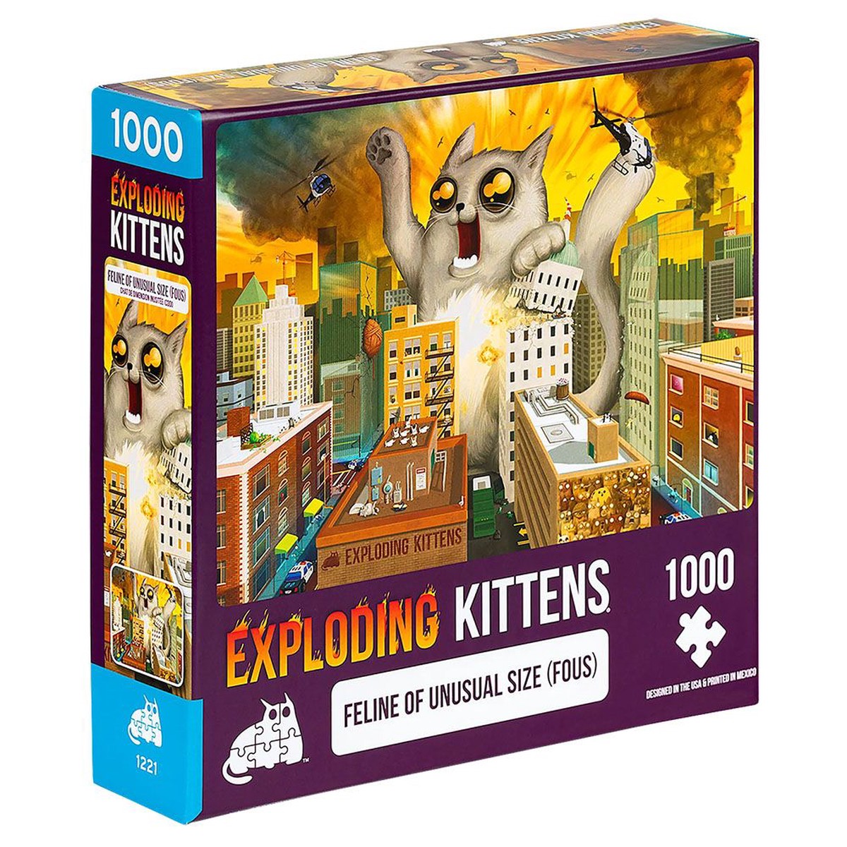 Exploding Kittens Feline of Unusual Size - 1000 Piece Jigsaw