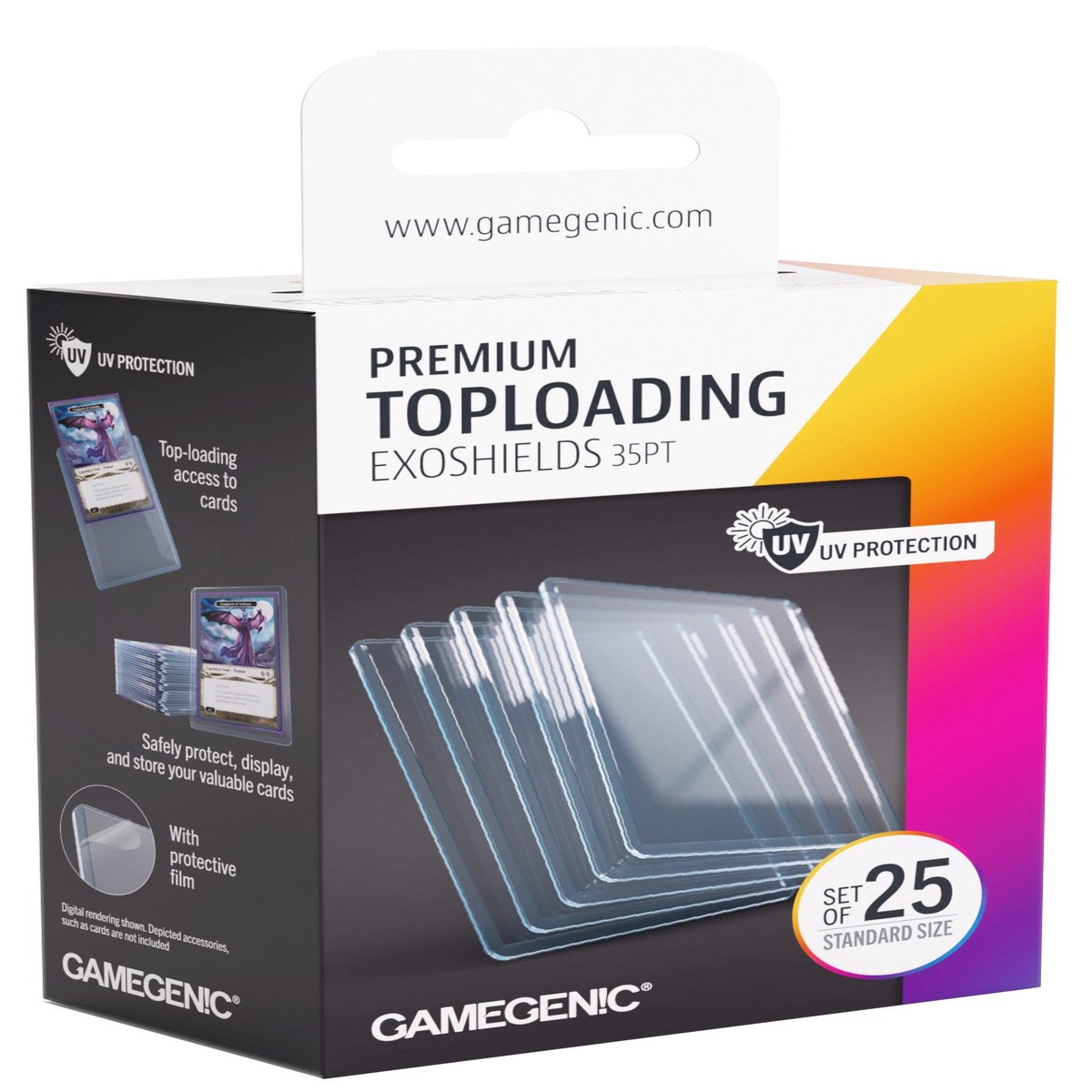Gamegenic - Premium Toploading Exoshields 35pt 25-Piece Set - Clear