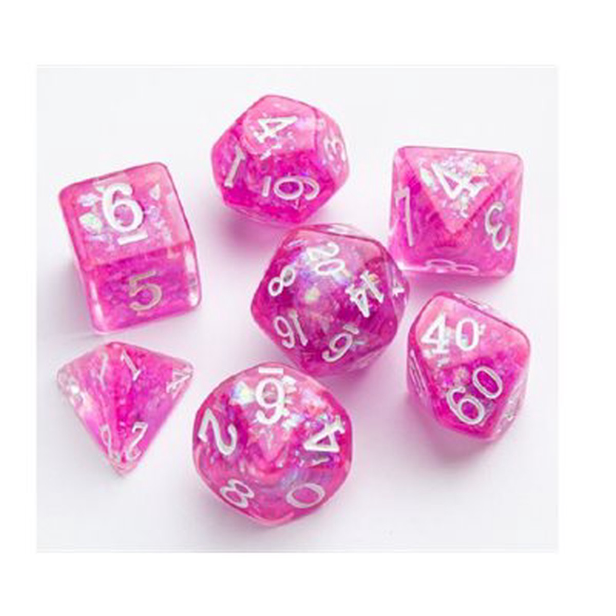 Gamegenic Candy-like Series - Rasberry - RPG Dice Set (7 Dice Set)