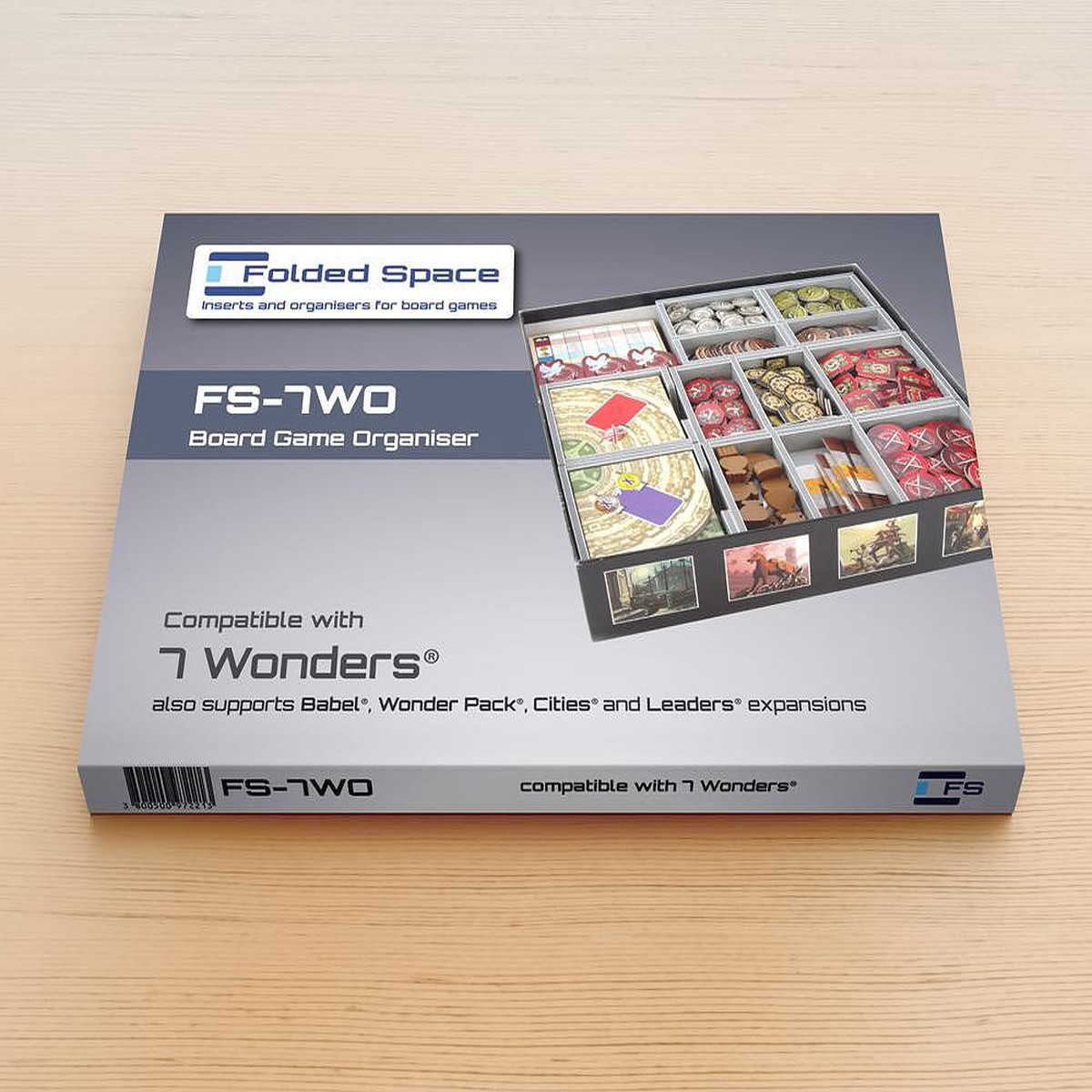 Folded Space - Game Inserts for 7 Wonders