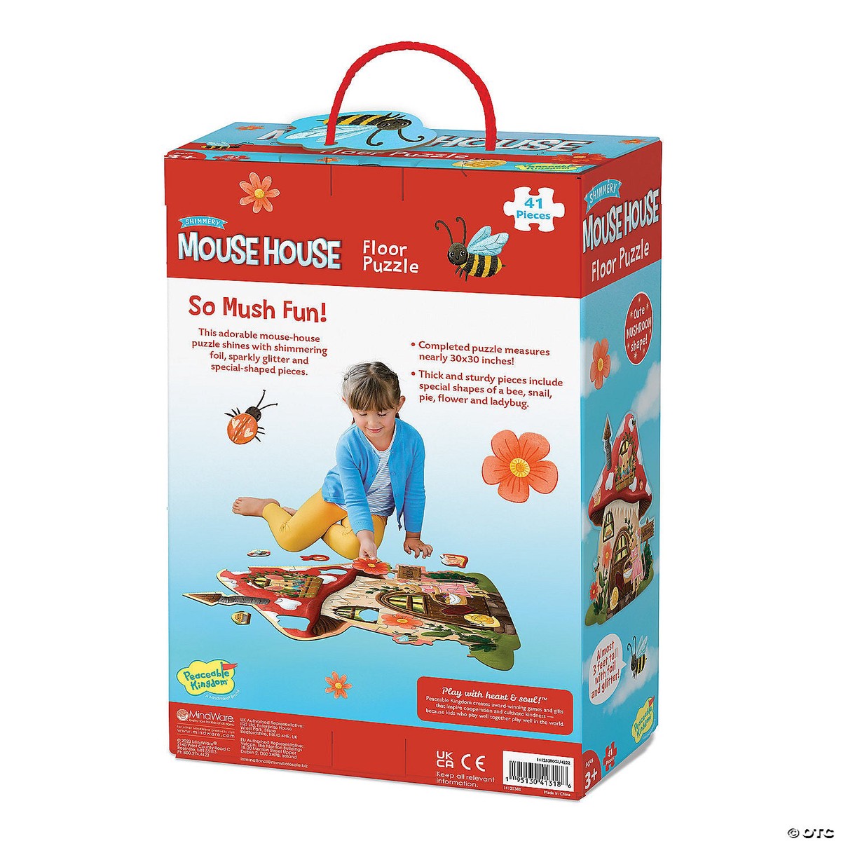 Peaceable Kingdom Mouse House - 41 Piece Floor Puzzle