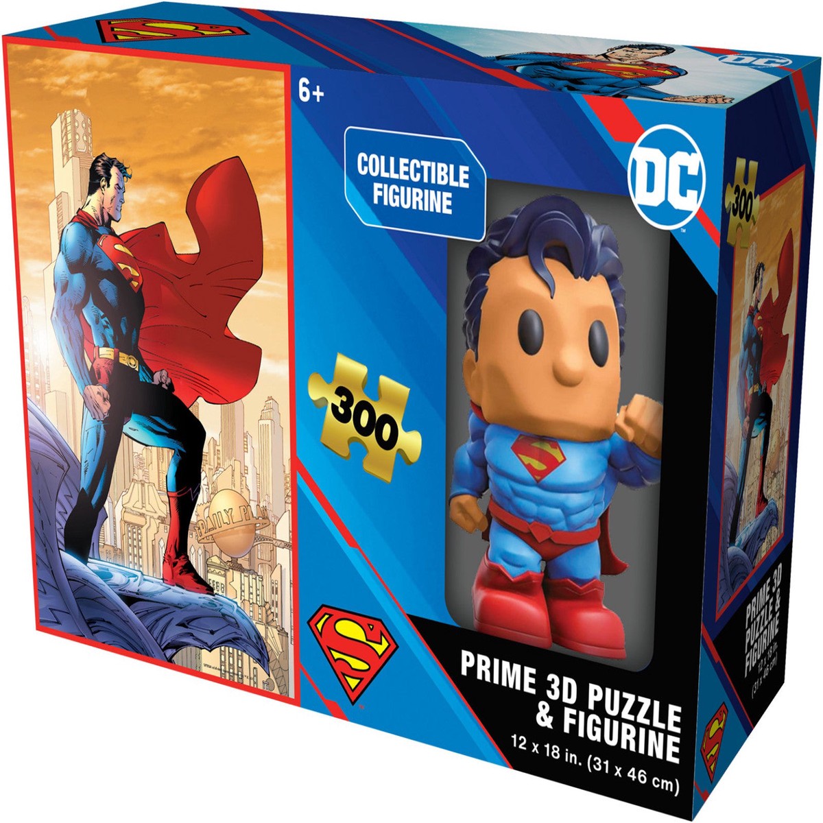 Prime 3D - Puzzle and Figurine Superman - 300 Piece Jigsaw