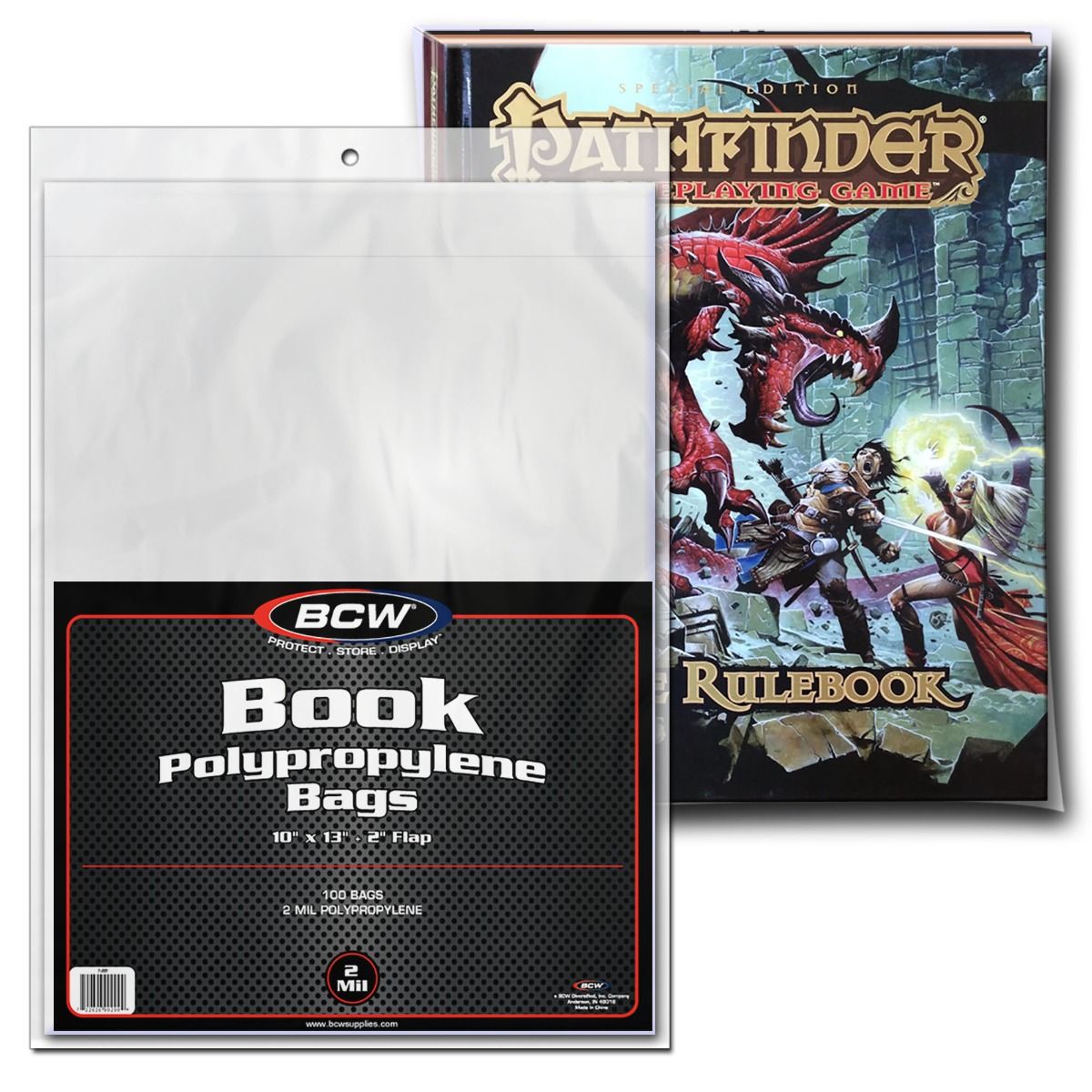 BCW - Book Bags 100-Pieces 10 inch x 13 inch Size
