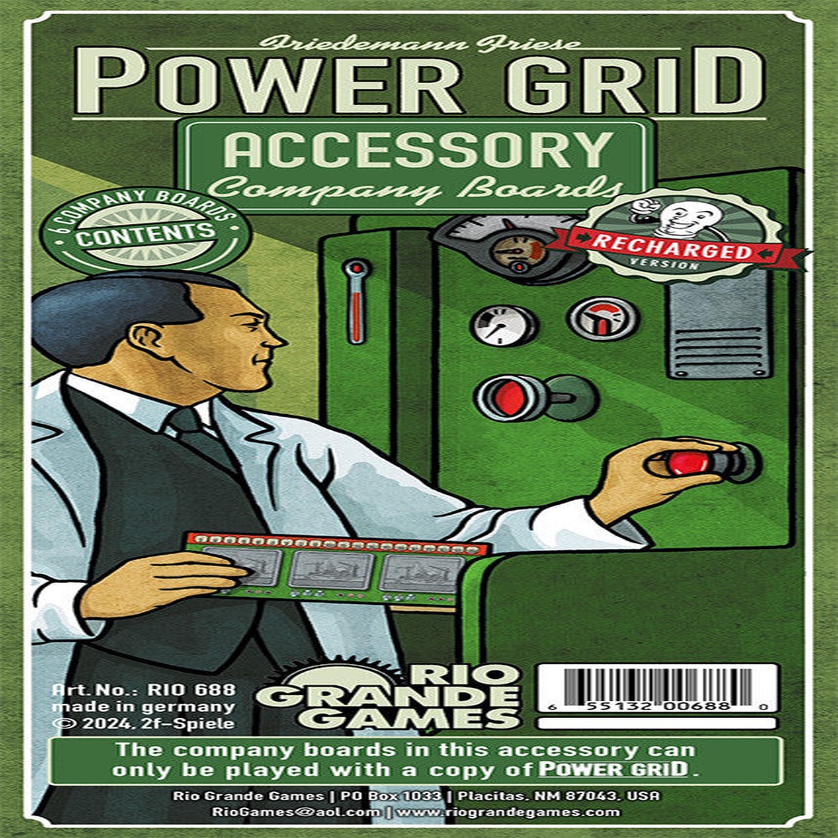 Rio Grande - Power Grid Company Boards for Board Games