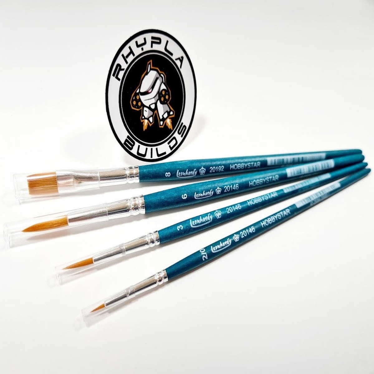 4pc Hobby Brush Set