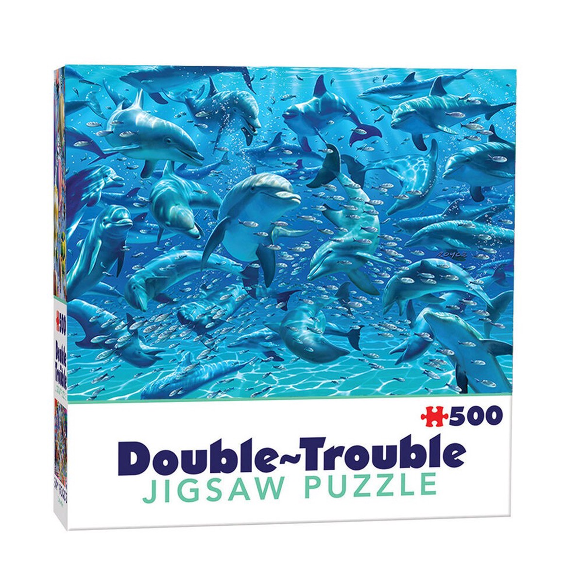 Cheatwell Double-Trouble Dolphins 500 Piece Puzzle
