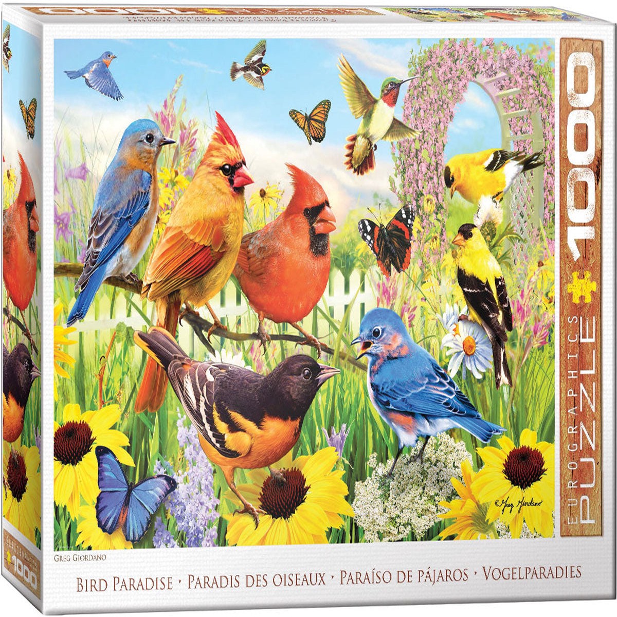 Backyard Birds 1000 Piece Jigsaw