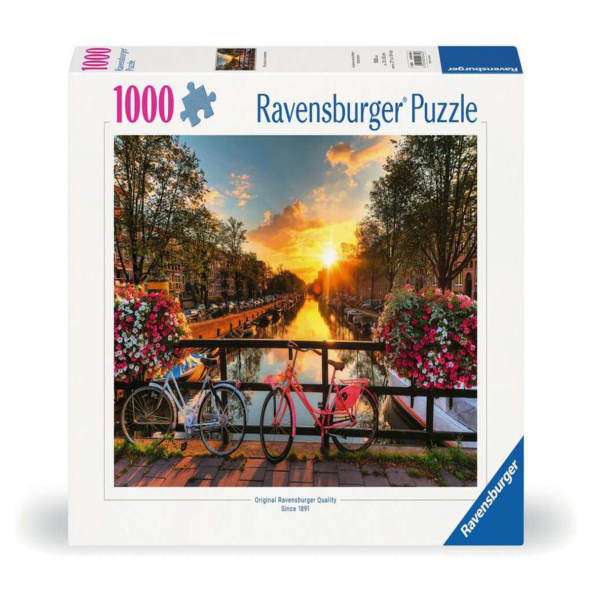 Ravensburger - Bicycles and In Amsterdam - 1000 Piece Jigsaw - New Version