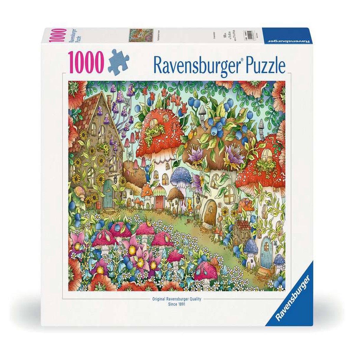 Ravensburger - Floral Mushroom Houses - 1000 Piece Jigsaw