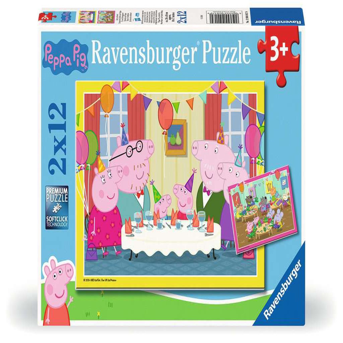 Ravensburger - Peppa Pig 2x12 Piece Jigsaw