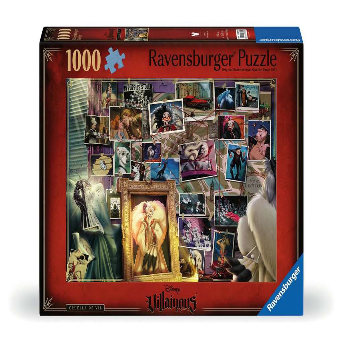 Ravensburger Villainous Cruella De Vil 1000 Piece Jigsaw - New Version