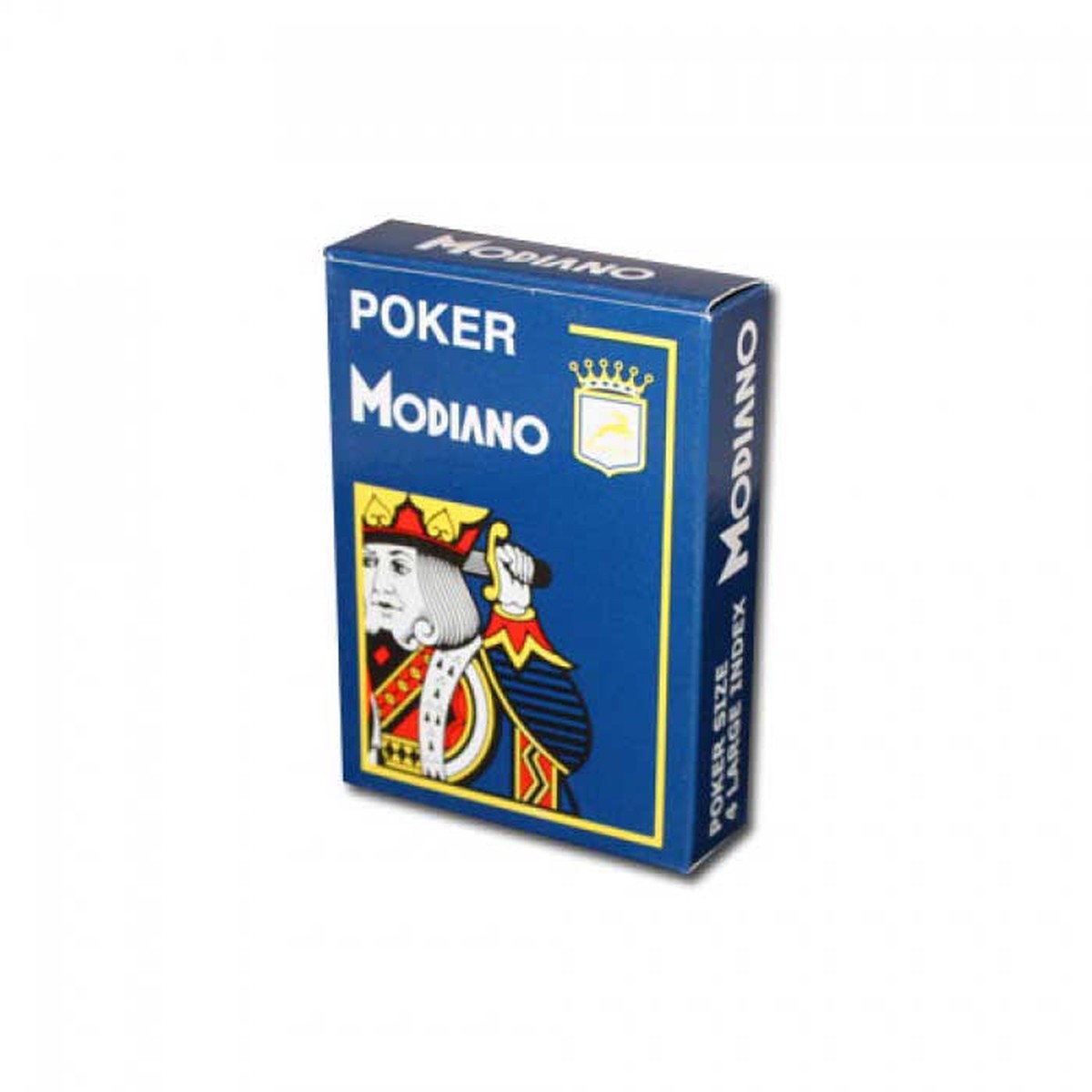 Poker 100% Plastic 4 Index Jumbo (Blue)