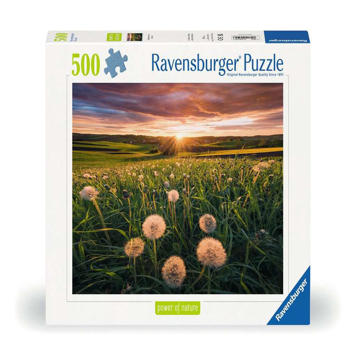 Ravensburger - Dandelions At Sunset Puzzle 500 Piece Jigsaw - New Version - New Version