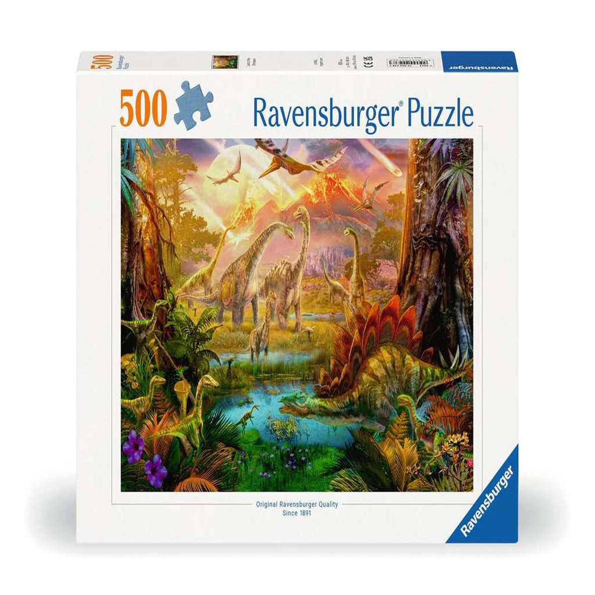 Ravensburger - Land Of The Dinosaurs Puzzle 500 Piece Jigsaw - New Version - New Version