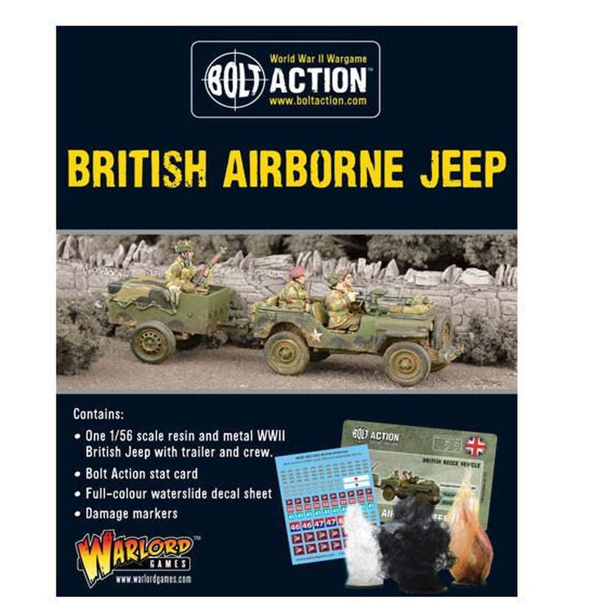 Reinforcements - British Airborne Jeep & Trailer