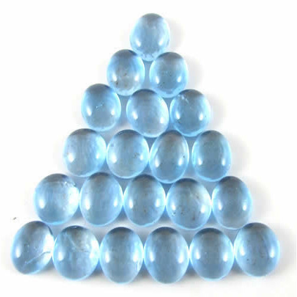Chessex Translucent Light Blue Glass Stones Tube CHX 01136