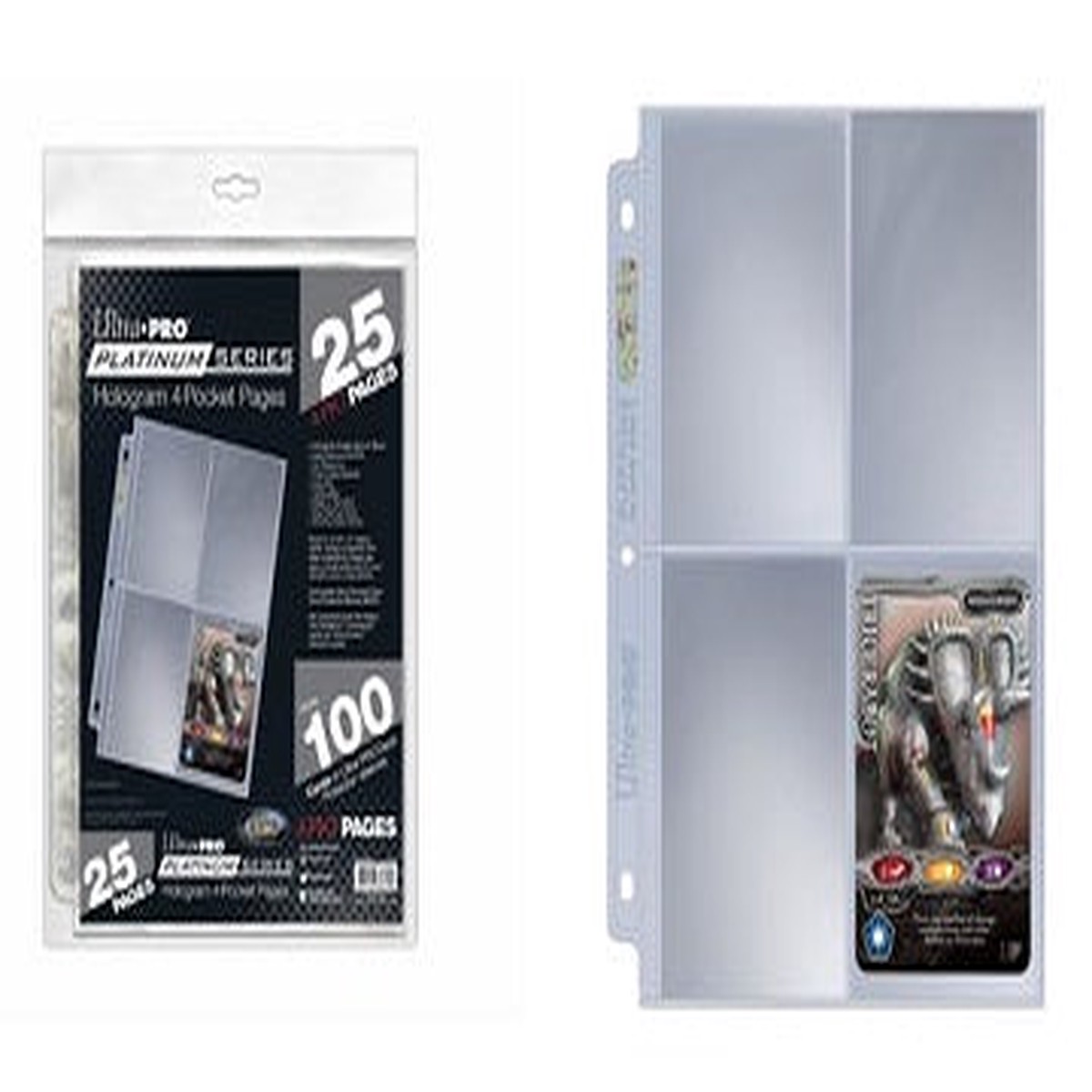 Ultra Pro: UP83658 Ultra PRO Platinum Series 4-Pocket Pages (25 ct retail pack)