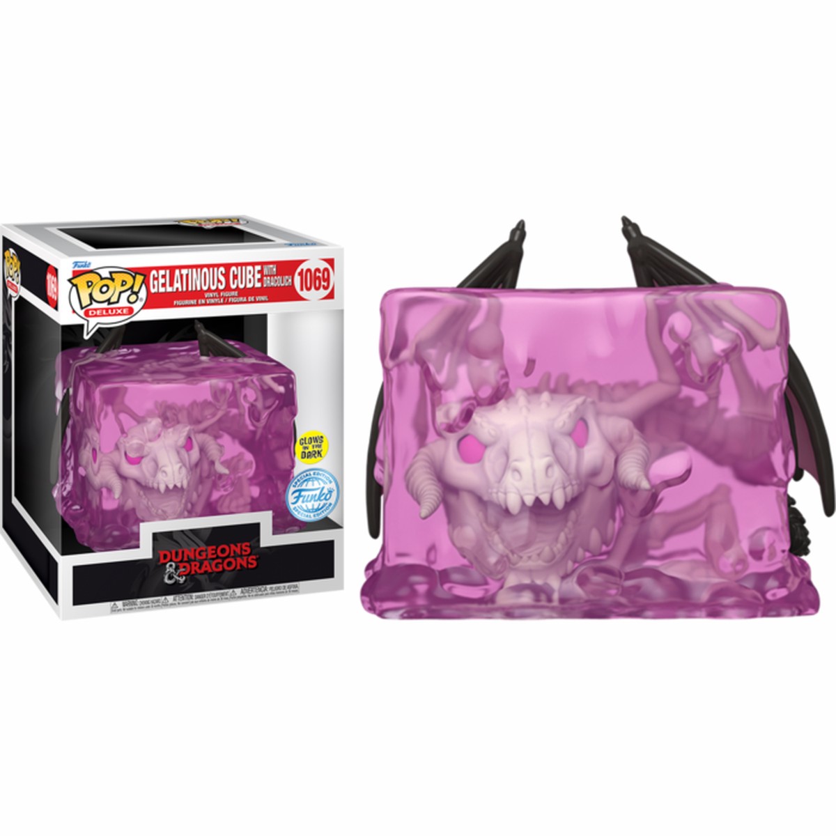 Gelatinous Cube with Dracolich US Exclusive Glow Pop! Deluxe