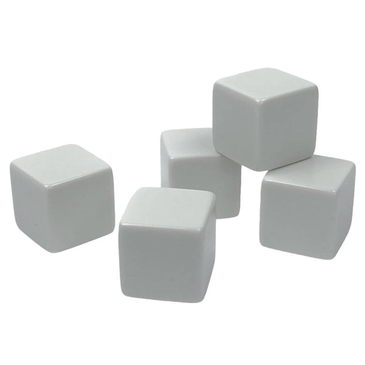 Chessex - CHX KOP02149 All Blank Jumbo Opaque White d6 25mm