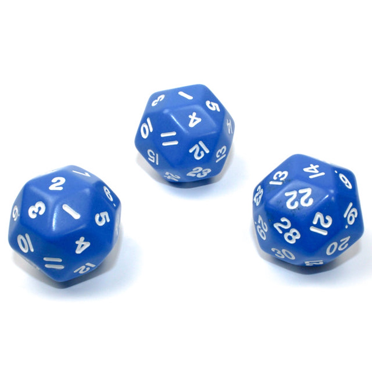 Chessex - CHX KOP06007 33mm d30 Opaque Blue/white