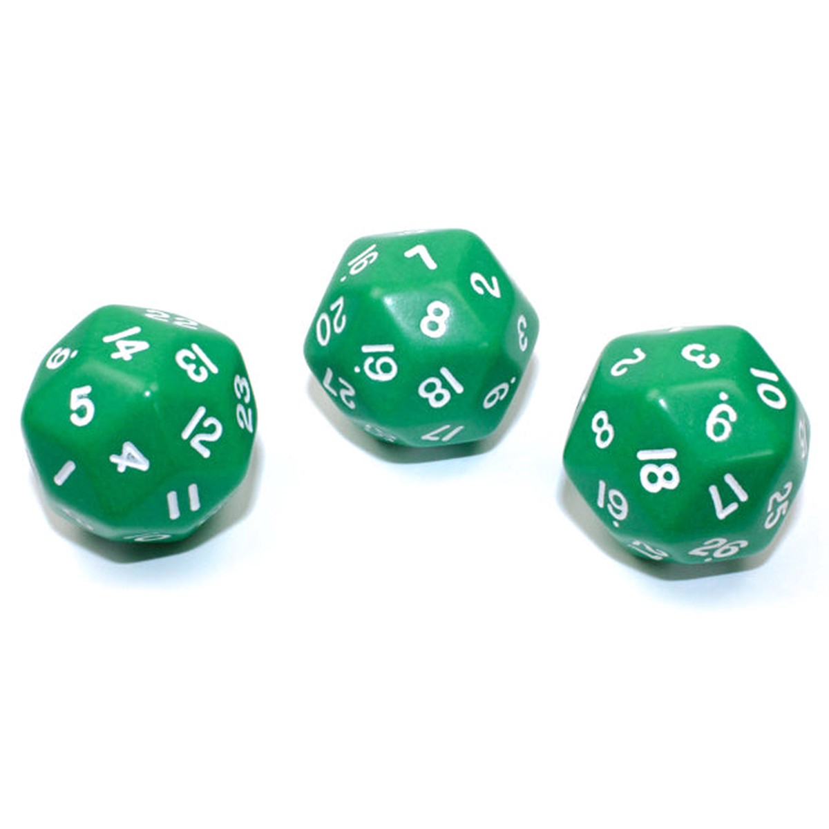 Chessex - CHX KOP06008 33mm d30 Opaque Green/white