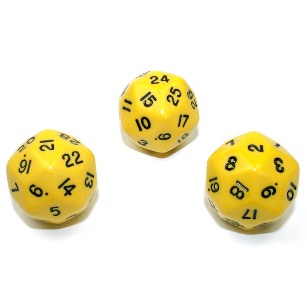 Chessex - CHX KOP06011 33mm d30 Opaque Yellow/black