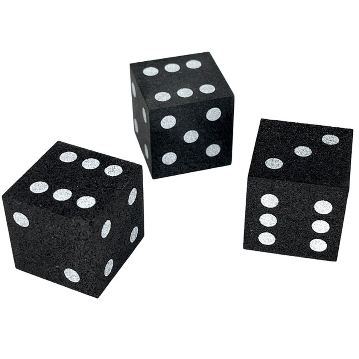 Chessex - CHX KOP10928 25mm Foam Square Cornered w/Pips Black/white