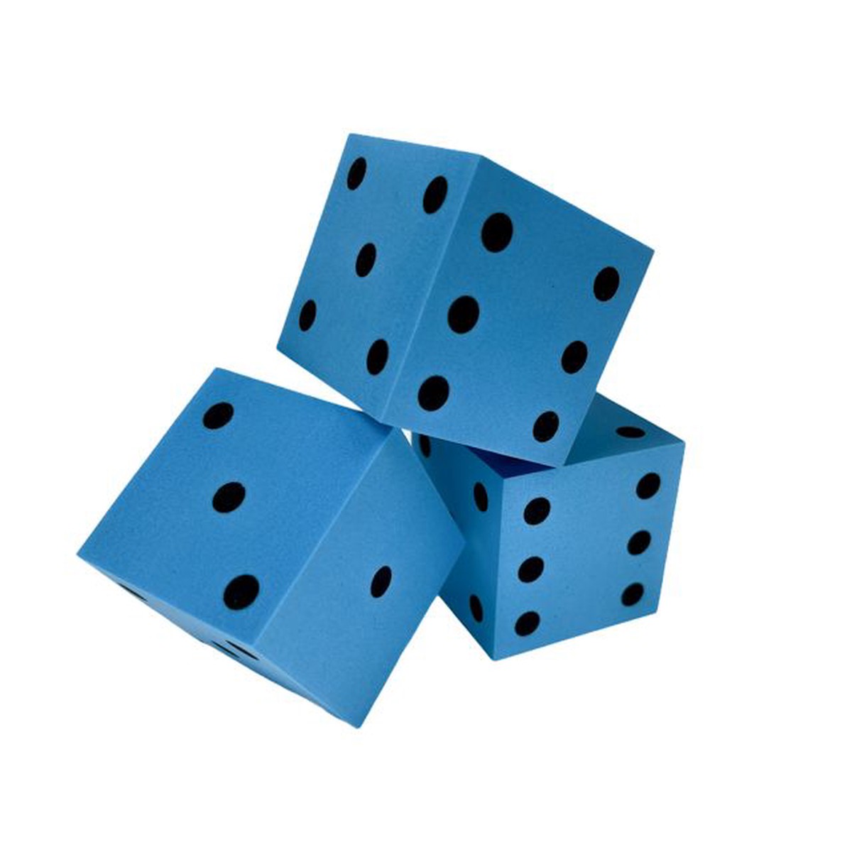 Chessex - CHX KOP10939 50mm Foam Square Cornered w/Pips Die Blue/black