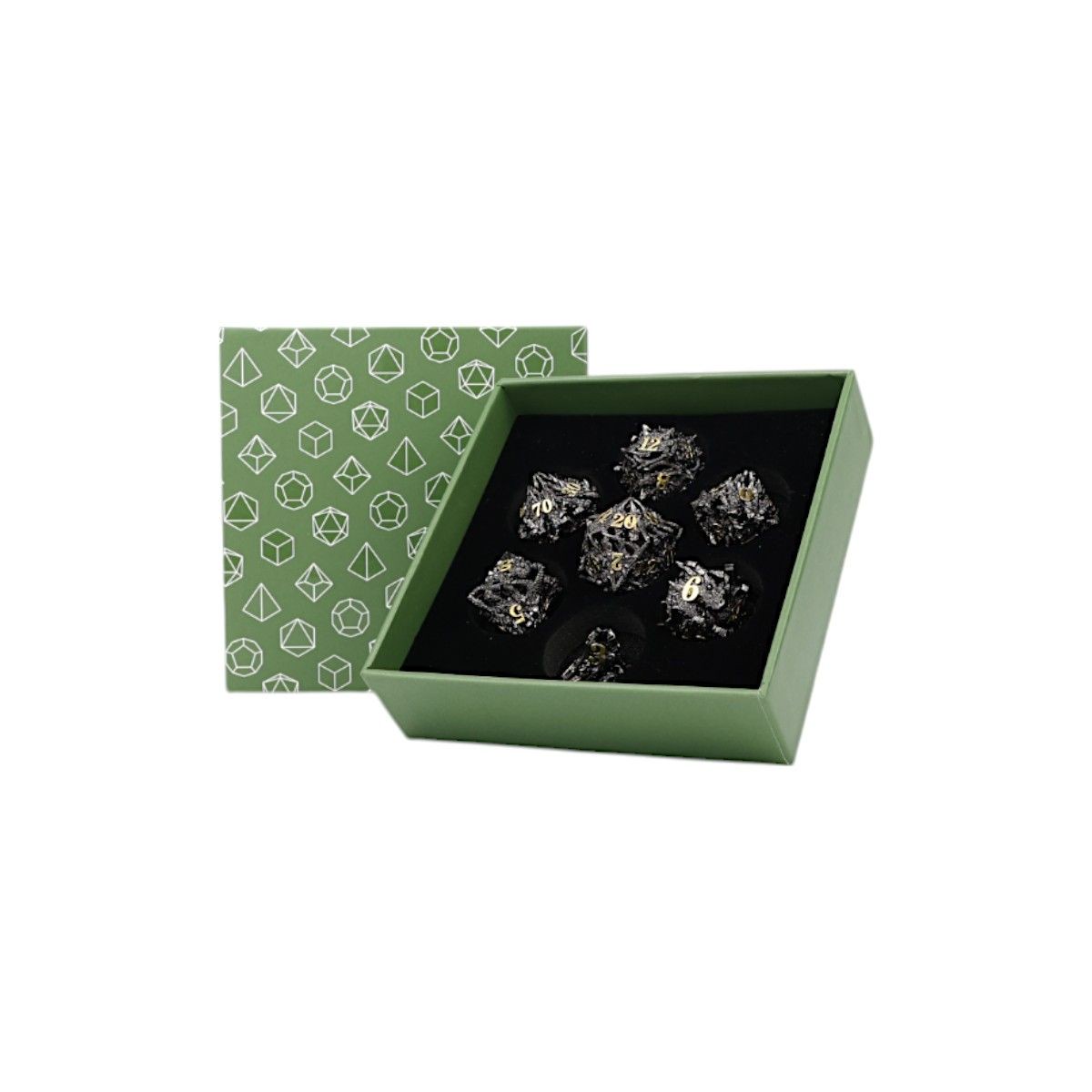 LPG Dice Dragon Rage Dice Set Black/Gold