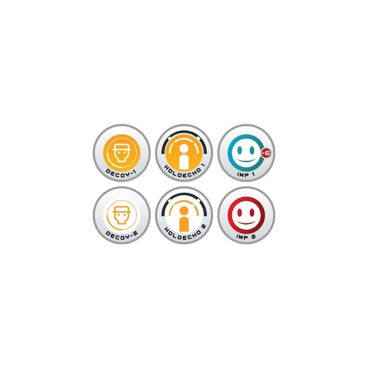 Micro Art Studio - Infinity Token Sets - N4 Infinity Tokens Mindgames - 6 Pieces